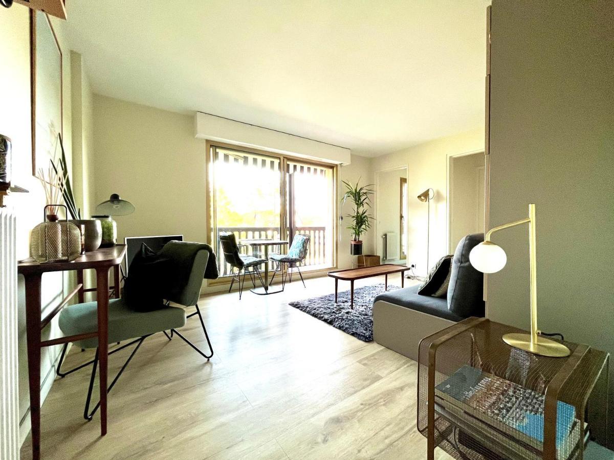 Beau Studio Terrasse Vue Jardin - A 2 Pas De La Mer Deauville Exteriör bild